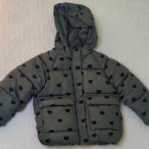 Zara Green Puffer Jacket